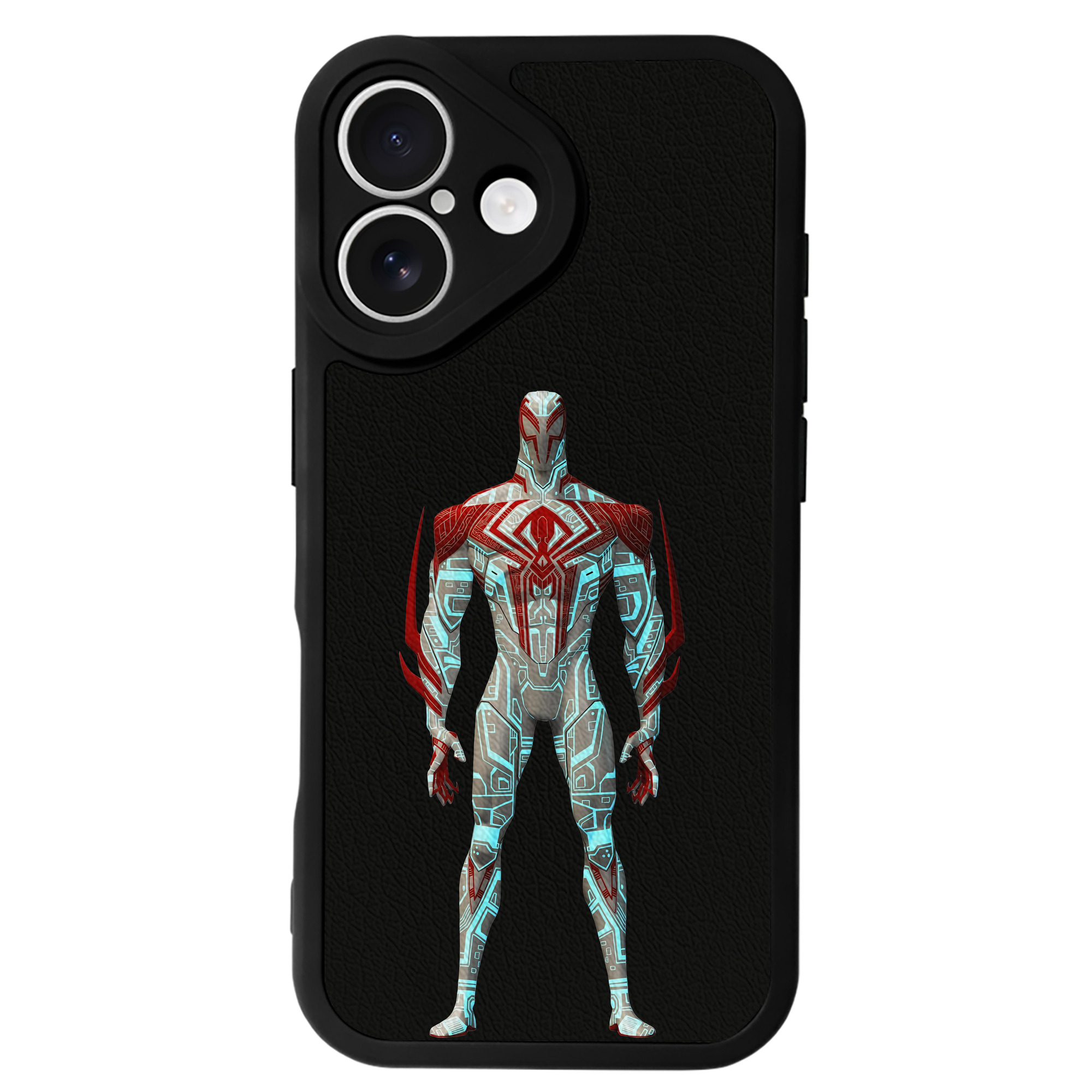 Spider Man スパイダーマン 【iPhone 16シリーズ対応】シリコンスマホケース（レザー調） 材質：シリコン